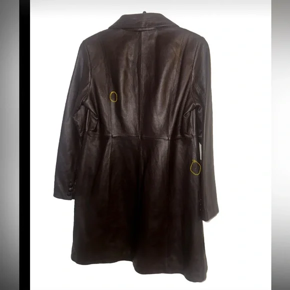 Genuine leather jacket KENNETH COLE x Wilson’s Leather Brown L *READ